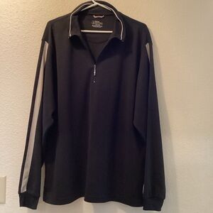 Black & White PGA Tour Long-Sleeve Polo Shirt